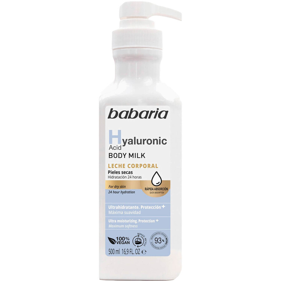 Молочко для тіла Babaria з гіалуроновою кислотою 500 мл: ціни та характеристики