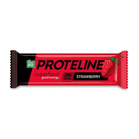 Батончик протеиновый Fresh Box ProteinLine со вкусом клубники глазированный 40 г