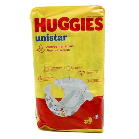 Подгузники для детей Huggies Unistar унисекс размер 6 от 15 до 30 кг 12 шт: цены и характеристики