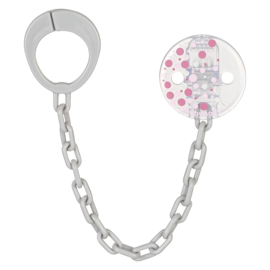 Прищепка с цепочкой для пустышки Baby-Nova Розовая 1 шт: цены и характеристики