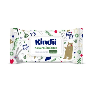 Серветки вологі Kindii Natural Balance дитячі №60