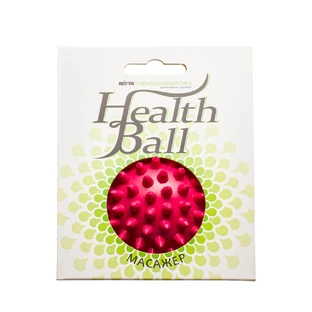 Массажер мячик с шипами HealthBall Д73 красный 