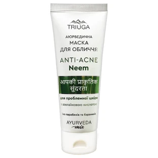 Маска для лица Triuga Anti-Acne аюрведическая для проблемной кожи Neem 75 мл