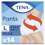Подгузники-трусы для взрослых Tena Pants Plus размер L, 14 шт.