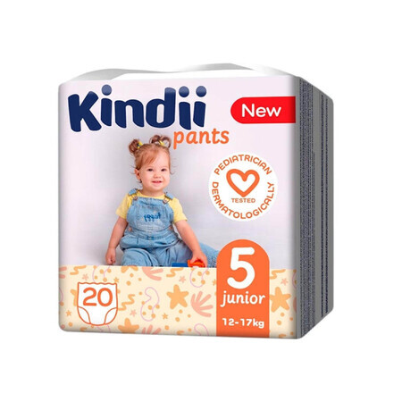 Подгузники-трусики детские Kindii Pants разм. 5 от 12 до 17 кг №20
