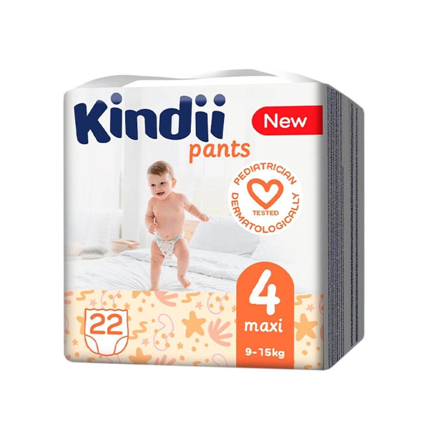Підгузки-трусики дитячі Kindii Pants розмір 4 від 9 до 15 кг 22 шт : ціни та характеристики