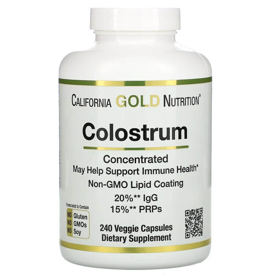 Молозиво концентрированное, Colostrum concentrated, California Gold Nutrition, 240 капсул: цены и характеристики