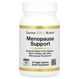 Поддержка в период менопаузы, Menopause Support, California Gold Nutrition, 30 вегетерианских капсул