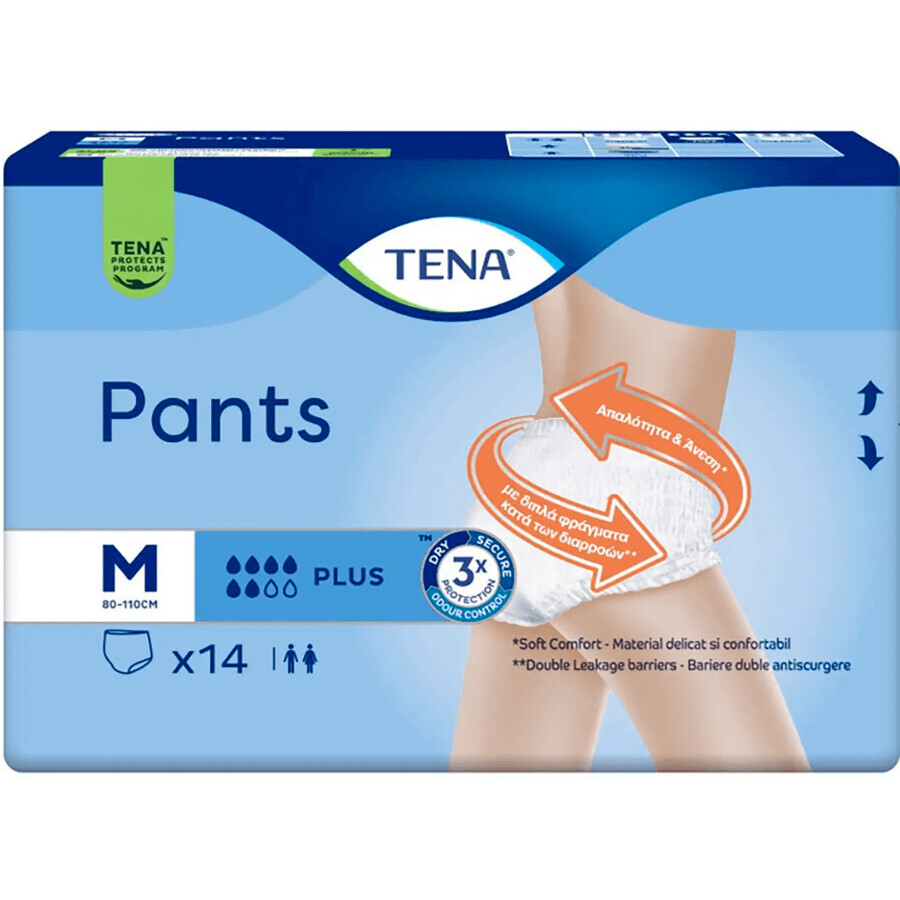 Підгузки трусики для дорослих Tena Pants Plus Medium, 14 штук: ціни та характеристики