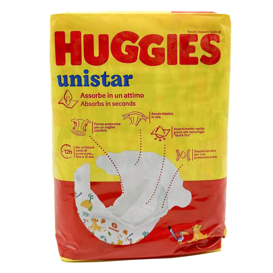 Подгузники для детей Huggies Unistar унисекс размер Midi 3 от 4 до 9 кг №18: цены и характеристики