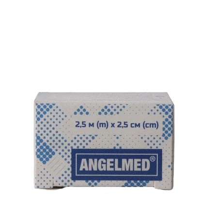 Пластир хірургічний Angelmed Пластфікс на тканинній основі тілесного кольору розмір 2,5 м х 2,5 см 1 шт : ціни та характеристики