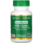 Екстракт розторопші, 175 мг, Milk Thistle Extract, EuroHerbs, European Quality, California Gold Nutrition, 60 вегетаріанських капсул: ціни та характеристики