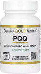 Пирролохинолинхинон PQQ, 20 мг, California Gold Nutrition, 30 вегетарианских капсул