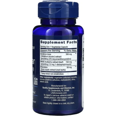 Тройная защита от сахара, Tri Sugar Shield, Life Extension, 60 вегетарианских капсул: цены и характеристики