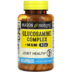 Комплекс глюкозаміну з МСМ, Glucosamine Complex + MSM, Mason Natural, 90 капсул: ціни та характеристики