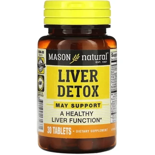 Детокс печінки, Liver Detox, Mason Natural, 30 таблеток