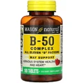 Комплекс B-50, B-50 Complex, Mason Natural, 100 таблеток