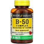 Комплекс B-50, B-50 Complex, Mason Natural, 100 таблеток: ціни та характеристики