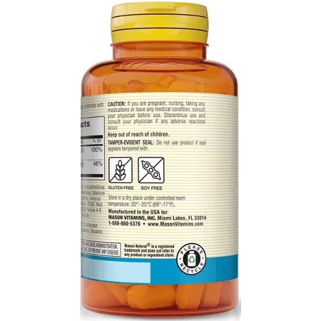 Кальцій 600 мг та Вітамін D3 800 МО, Calcium 600 mg з Vitamin D3 800 IU, Mason Natural, 100 таблеток: ціни та характеристики