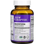 Магний и Ашваганда, Magnesium + Ashwagandha, New Chapter, 30 вегетерианских капсул: цены и характеристики