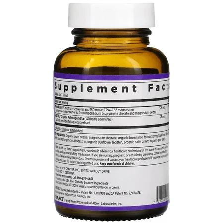 Магній та Ашваганда, Magnesium + Ashwagandha, New Chapter, 30 вегетеріанських капсул: ціни та характеристики