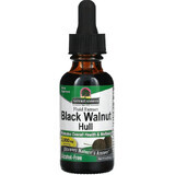 Чорний горіх, екстракт у краплях без спирту, 2000 мг, Black Walnut Hull, Fluid Extract, Alcohol-Free, Nature's Answer, 30 мл