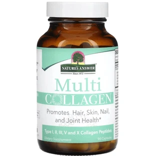 Мультиколлаген, Multi Collagen, Nature's Answer, 90 капсул