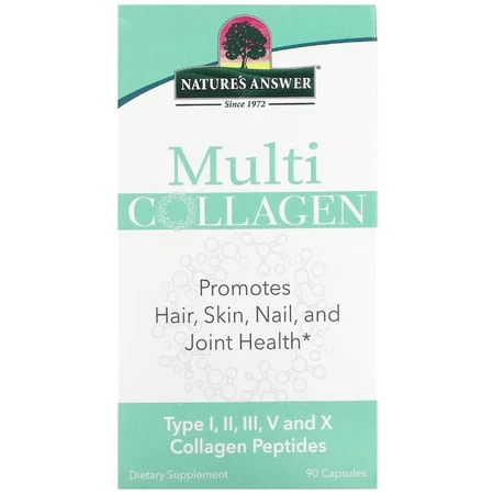 Мультиколлаген, Multi Collagen, Nature's Answer, 90 капсул: цены и характеристики
