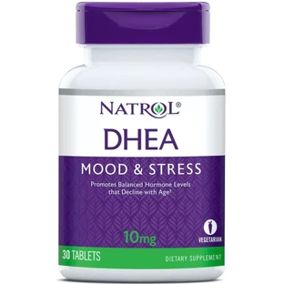Дегідроепіандростерон, 10 мг, DHEA, Natrol, 30 таблеток