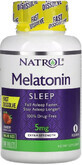 Мелатонин быстрорастворимый повышенной силы, 5 мг, вкус клубники, Melatonin, Fast Dissolve, Extra Strength, Natrol, 150 таблеток