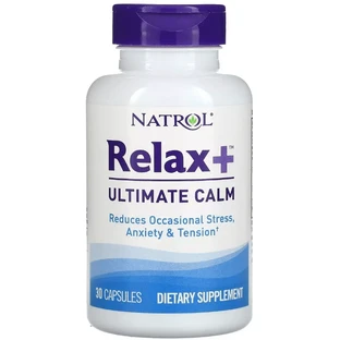 Глубокое спокойствие и уравновешенность, Relax +, Ultimate Calm, Natrol, 30 капсул