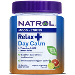 Расслабление и спокойствие, Relax+, вкус фруктов, Day Calm, Natrol, 60 жевательных конфет: цены и характеристики