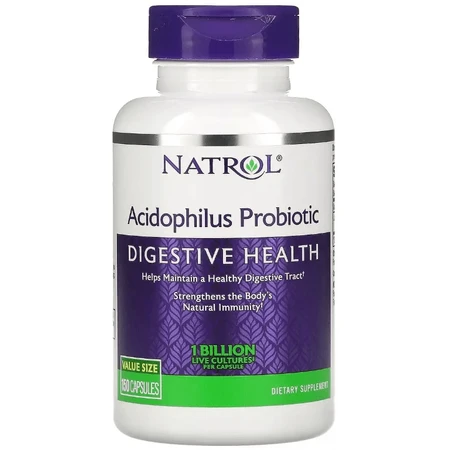 Пробіотик ацидофілус, 1 мільярд, Acidophilus Probiotic, Natrol, 150 капсул: ціни та характеристики