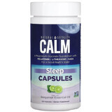 Спокойный сон с эфирным маслом бергамота, CALM, Sleep Capsules with Bergamot Essential Oil, Natural Vitality, 120 капсул