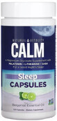 Спокойный сон с эфирным маслом бергамота, CALM, Sleep Capsules with Bergamot Essential Oil, Natural Vitality, 120 капсул