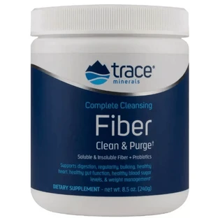 Клітковина, повне очищення, Complete Cleansing Fiber, Trace Minerals, 240 гр