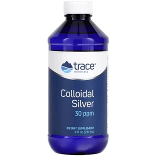 Колоїдне срібло, Colloidal Silver, Trace Minerals, 237 мл