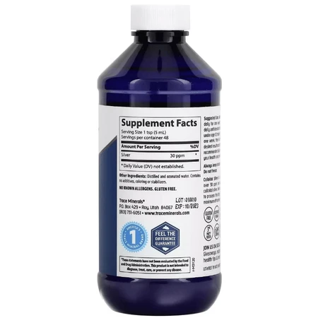 Колоїдне срібло, Colloidal Silver, Trace Minerals, 237 мл: ціни та характеристики