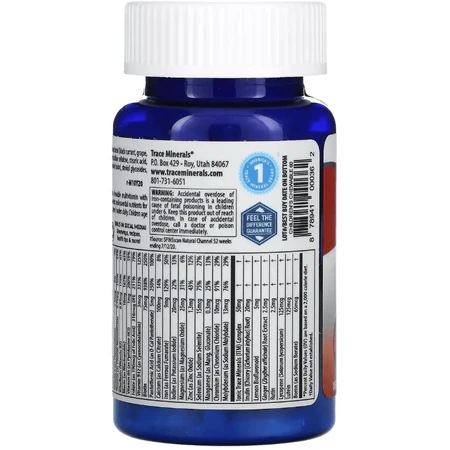Вітамінно-мінеральний комплекс для дітей, смак вишні, Complete Multi Children's Chewable, Trace Minerals, 60 жувальних таблеток: ціни та характеристики