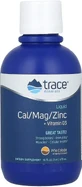 Рідкий кальцій, магній, цинк та вітамін D3, смак піна колада, Liquid Cal Mag Zinc Vitamin D3, Trace Minerals, 473 мл
