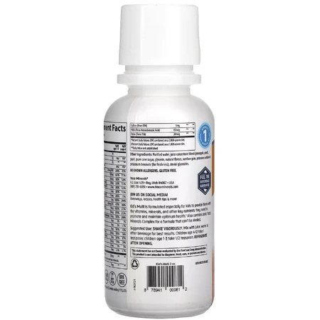 Дитячі мультивітаміни, цитрусовий смак, Kid's Multi, Trace Minerals, 237 мл: ціни та характеристики
