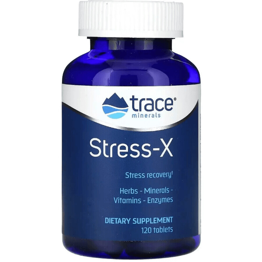 Восстановление и Защита от стресса, Stress-X, Trace Minerals, 120 таблеток: цены и характеристики