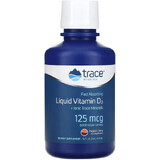 Витамин D3, 125 мкг, вкус тропической вишни, Liquid Vitamin D3, Trace Minerals, 473 мл