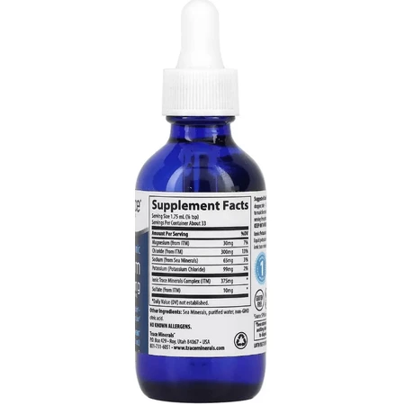 Калий ионный в каплях, 99 мг, Ionic Potassium, Trace Minerals, 59 мл: цены и характеристики
