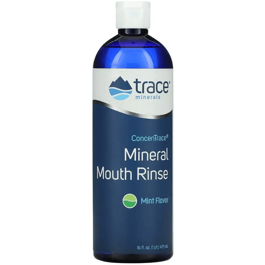 Мінеральний ополіскувач для рота, смак м'яти, ConcenTrace Mineral Mouth Rinse, Trace Minerals, 473 мл: ціни та характеристики