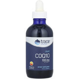 Коэнзим Q10 в каплях, 100 мг, вкус мандарина, Liquid CoQ10, Trace Minerals, 118 мл