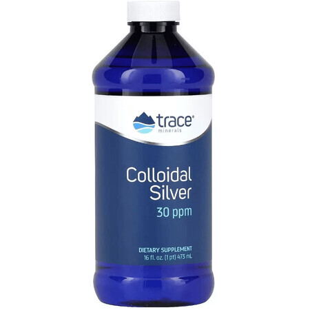 Коллоидное серебро, Colloidal Silver, Trace Minerals, 473 мл