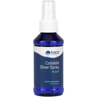 Колоїдне срібло, Colloidal Silver Spray, Trace Minerals, 118 мл