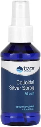 Коллоидное серебро, Colloidal Silver Spray, Trace Minerals, 118 мл