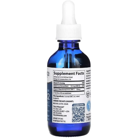 Вітаміни D3 та K2 іонізовані в краплях, Ionic D3+K2, Trace Minerals, 59 мл: ціни та характеристики